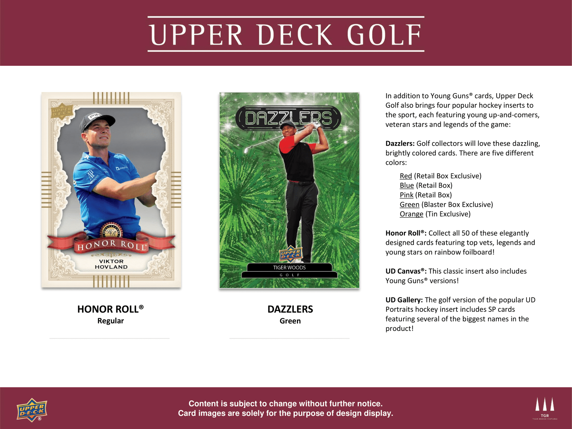 Upper Deck - 2024 Upper Deck Golf - Tin