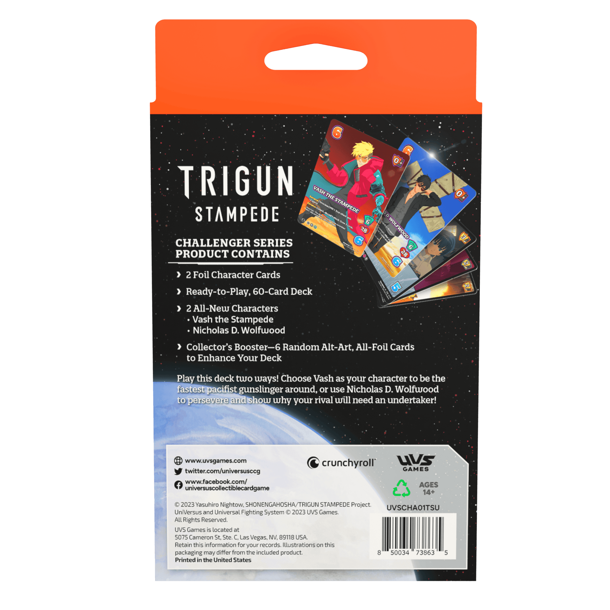 UniVersus CCG - Trigun Stampede - Challenger Series Deck