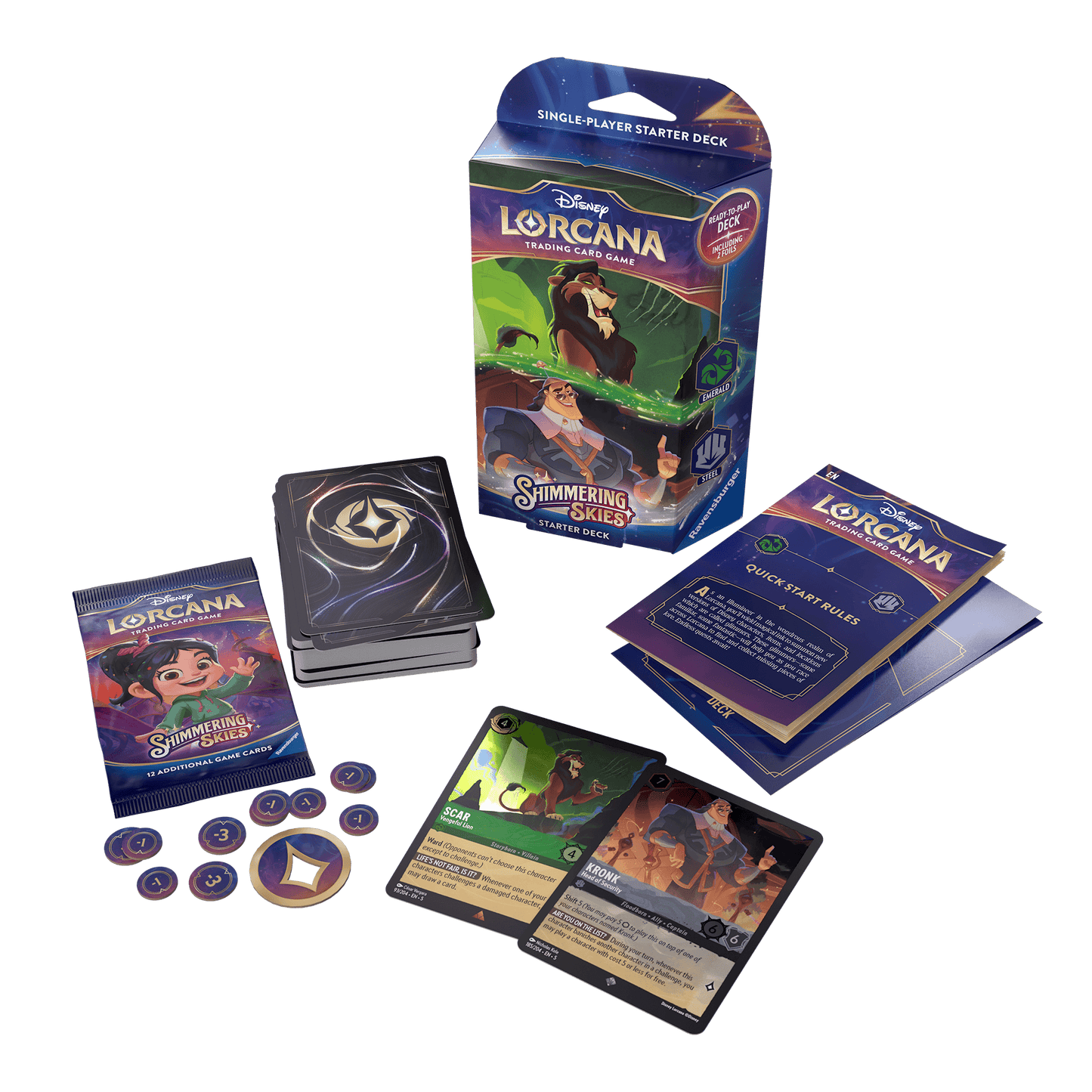 Disney - Lorcana TCG - Shimmering Skies - Starter Deck Bundle