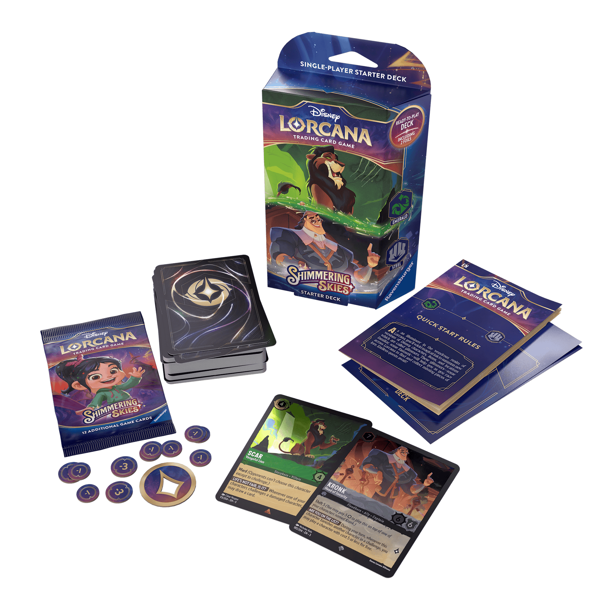 Disney - Lorcana TCG - Shimmering Skies - Starter Deck Bundle