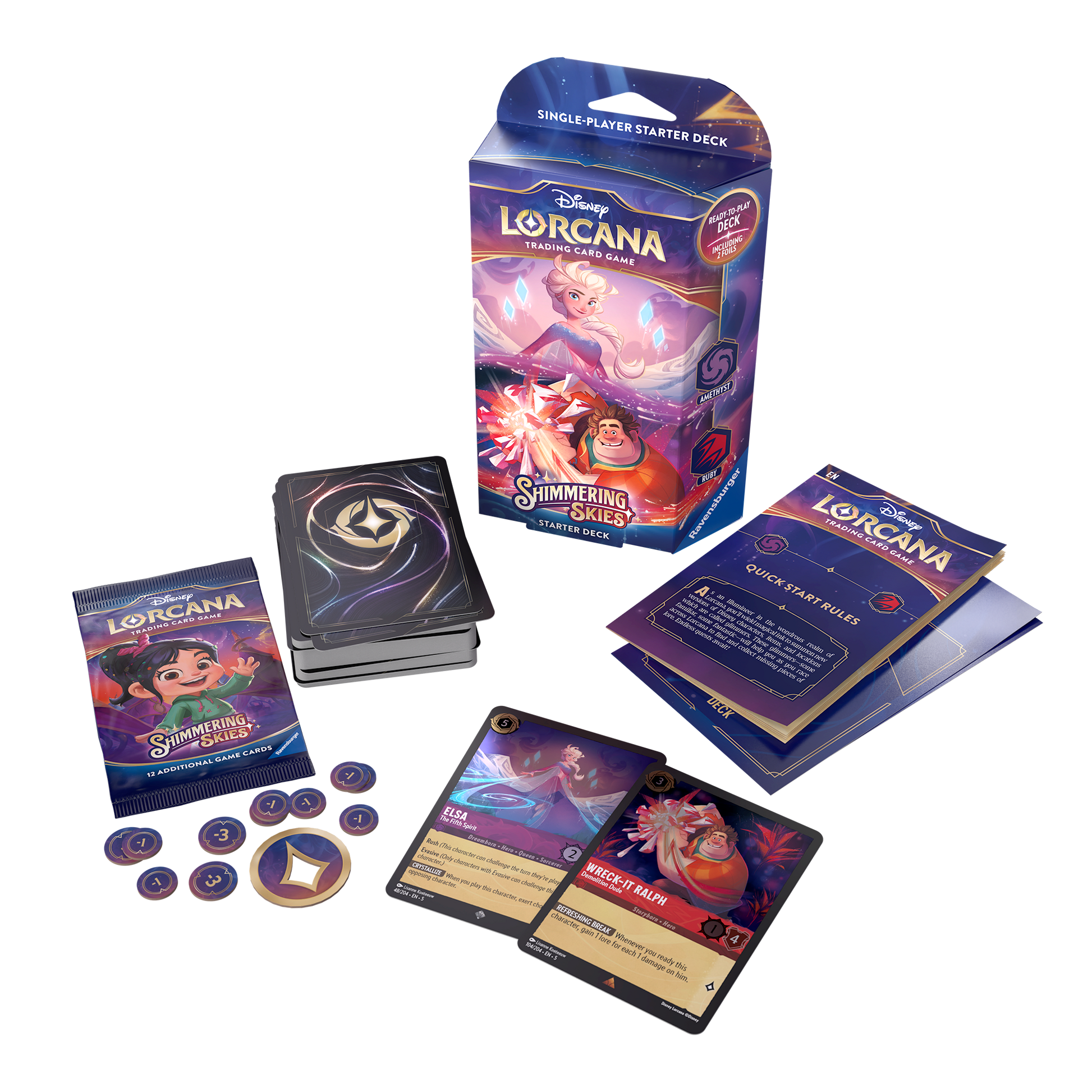 Disney - Lorcana TCG - Shimmering Skies - Starter Deck Bundle