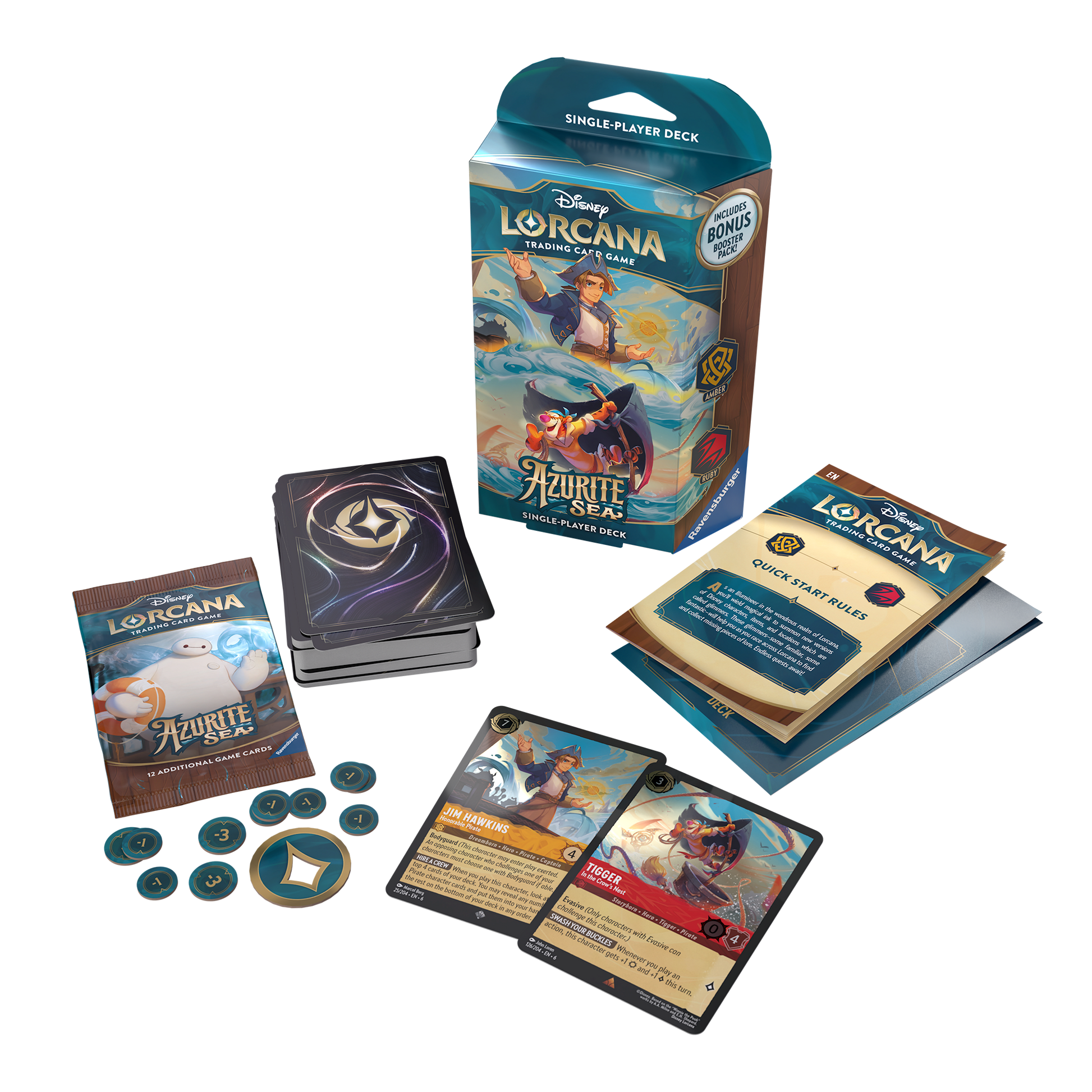 Disney - Lorcana TCG - Azurite Sea - Starter Deck - Jim & Tigger