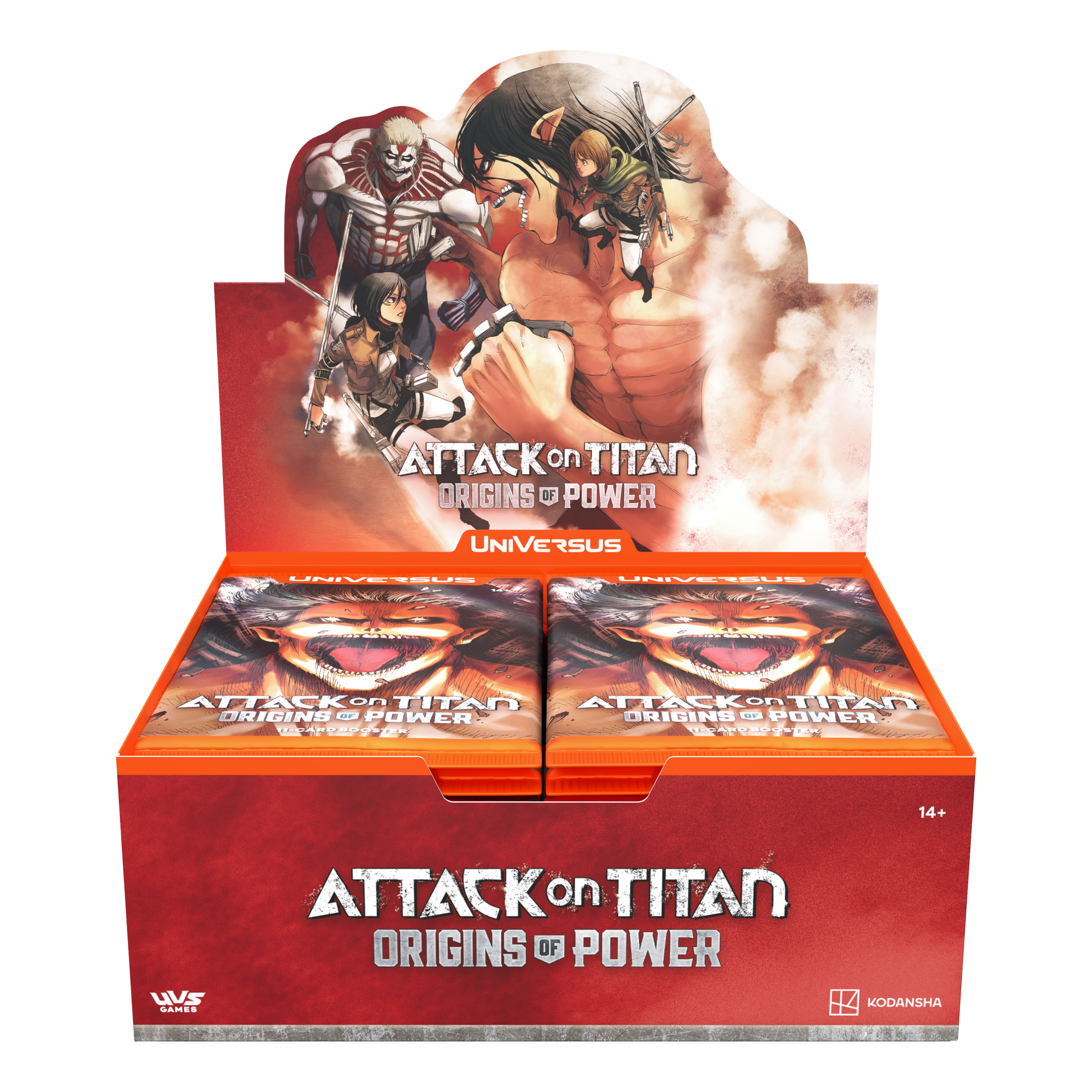 UniVersus CCG - Attack on Titan - Origins of Power Booster Box (24 Packs)