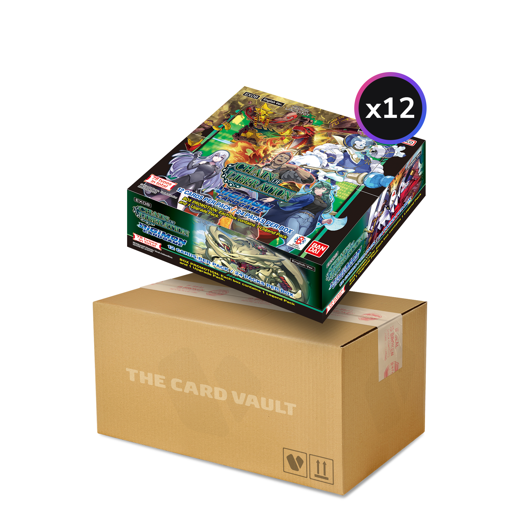 Digimon Card Game - Chain Of Liberation (EX08) - Display Case (12x Booster Boxes)