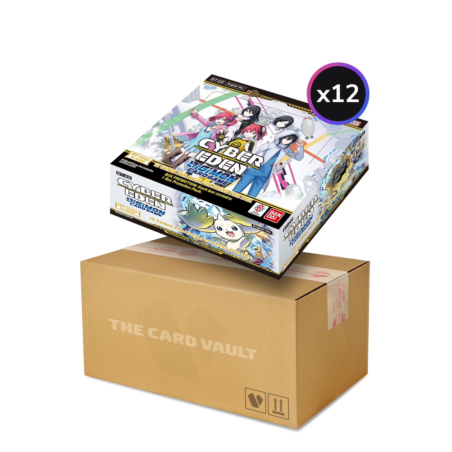 Digimon Card Game - Cyber Eden (BT22) - Display Case (12x Booster Boxes)