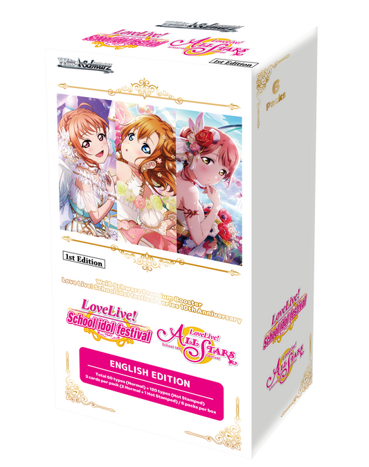 Weiss Schwarz - Love Live! School Idol Festival Series 10th Anniversary - Premium Booster Box (6x Packs)