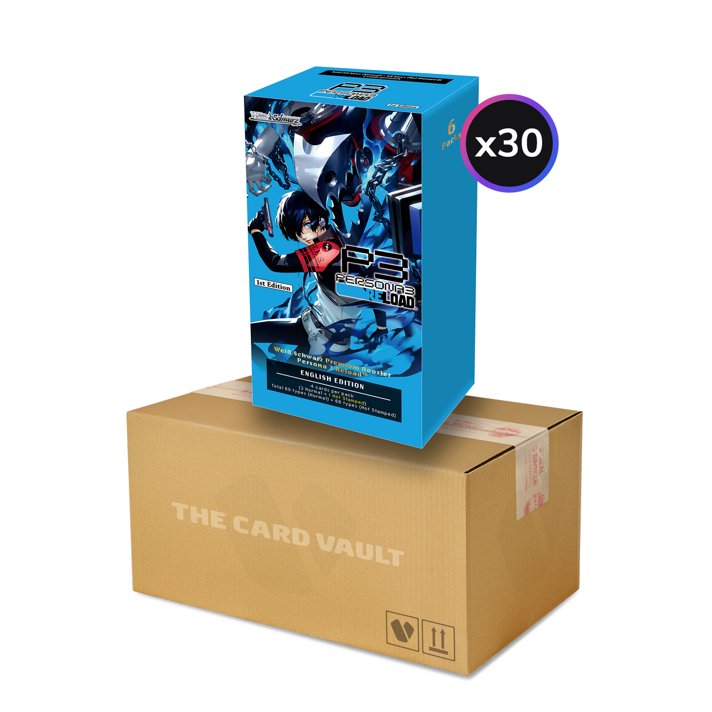 Weiss Schwarz - Persona 3 Reload - Display Case (30x Premium Booster Boxes) (Reprint)