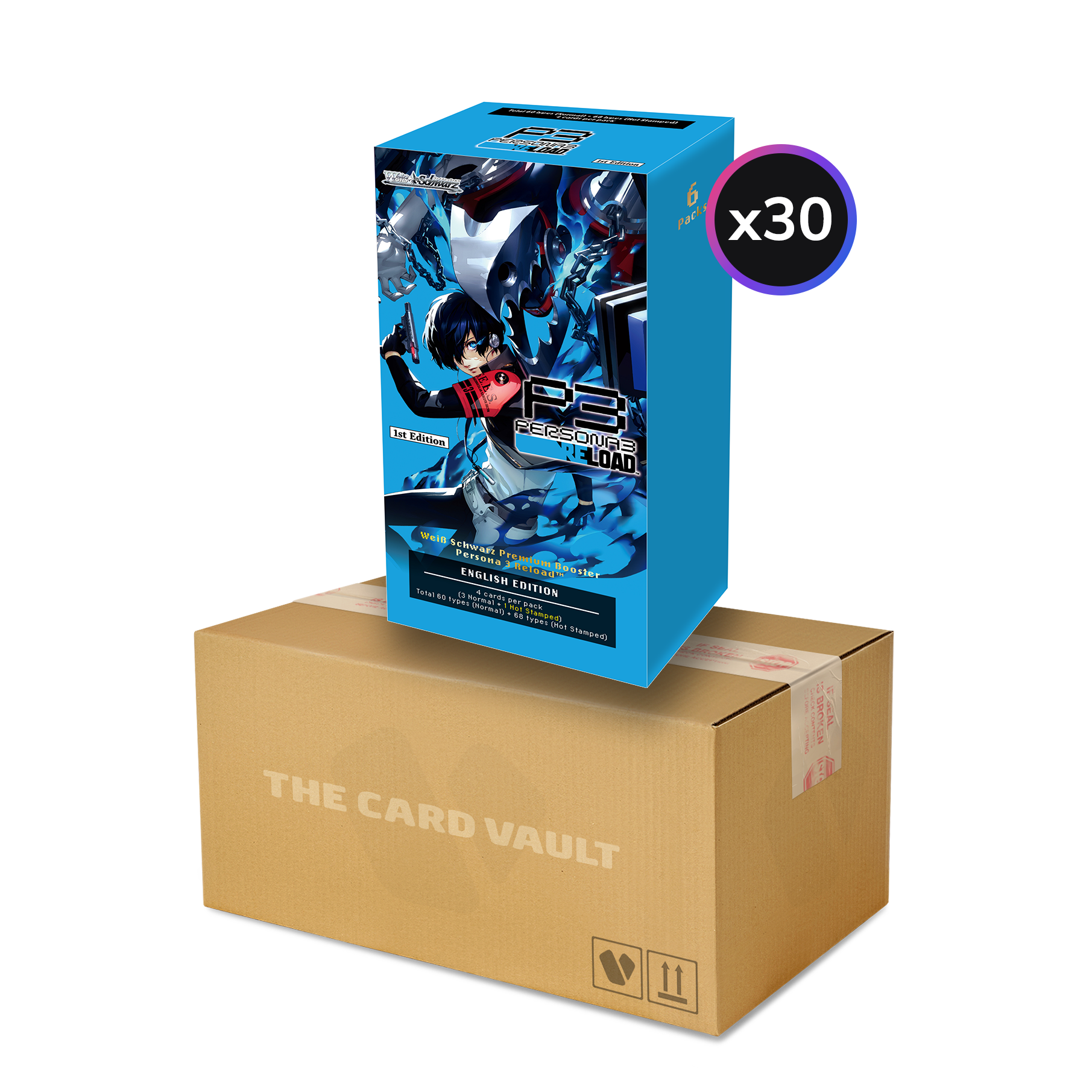 Weiss Schwarz - Persona 3 Reload - Display Case (30x Premium Booster Boxes) (Reprint)