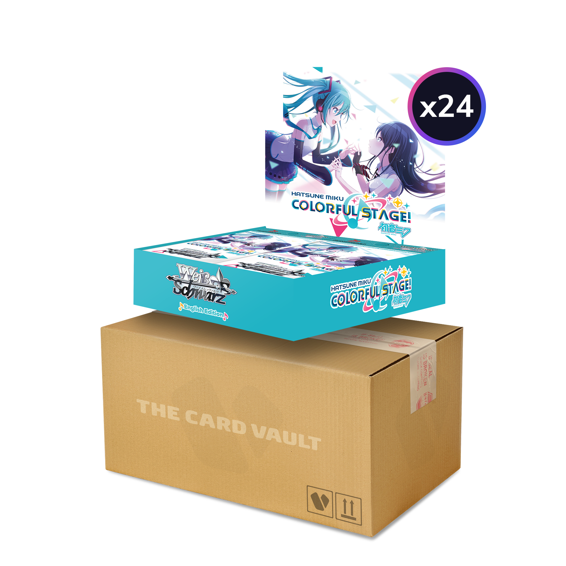Weiss Schwarz - Hatsune Miku: Colourful Stage! - Display Case (24x Booster Boxes)